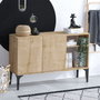 Hanah Home Consola Oscar - Dec0073 Roble zafiro y negro